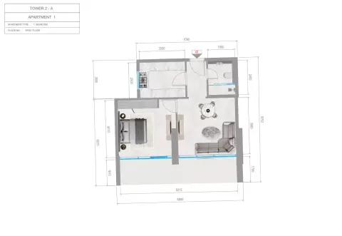 Orchid Towers Phase 1: Plan Type 2-Tower A