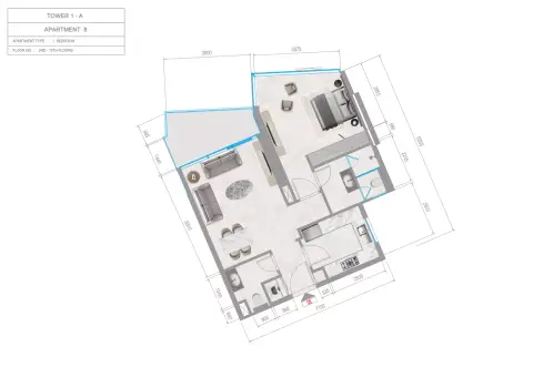 Orchid Towers Phase 1: Plan Type 2-Tower A
