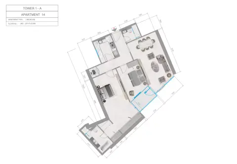 Orchid Towers Phase 1: Plan Type 4-Tower A