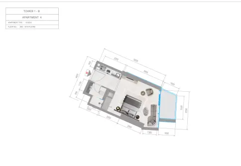 Orchid Towers Phase 1: Plan Type 1-Tower B