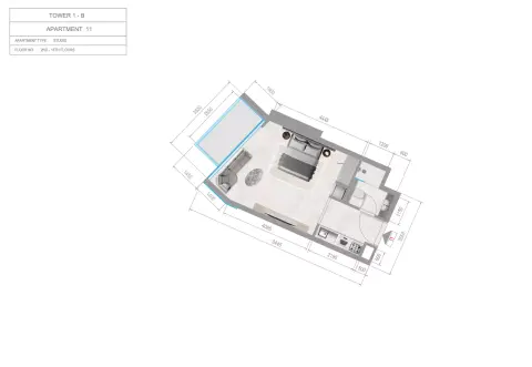 Orchid Towers Phase 1: Plan Type 2-Tower B