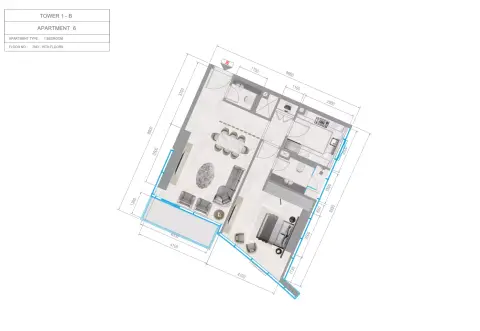 Orchid Towers Phase 1: Plan Type 1-Tower B
