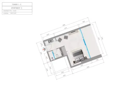 Orchid Towers Phase 1: Plan Type 1-Tower C