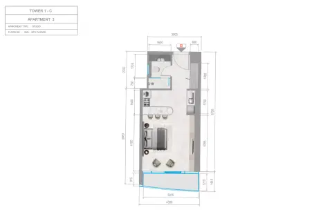 Orchid Towers Phase 1: Plan Type 6-Tower C