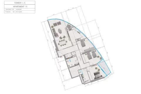 Orchid Towers Phase 1: Plan Type 1-Tower C