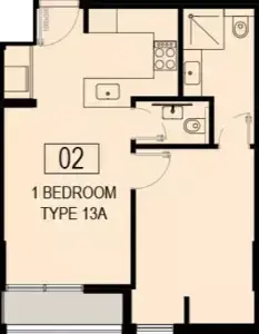 Nama Phase 6: Plan Type A, 613 sq ft