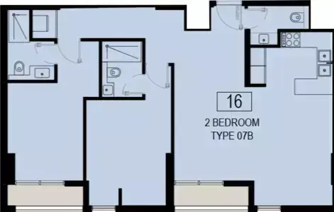 Nama Phase 6: Plan Type A, 1,044 sq ft