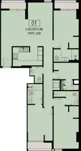 Nama Phase 6: Plan Type A, 1,463 sq ft