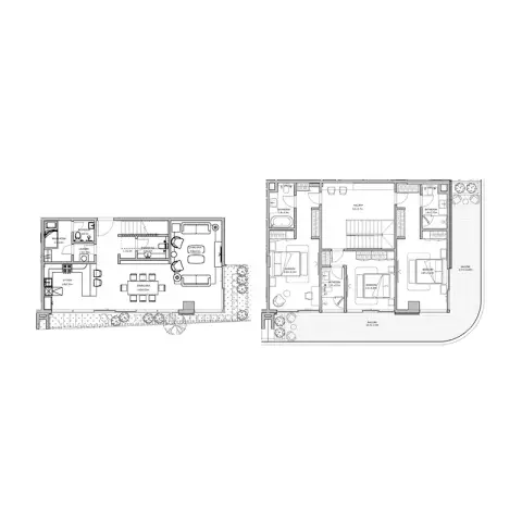 Blue Beach Residence: Floor plan Type A + Maid, 2,279 sq ft
