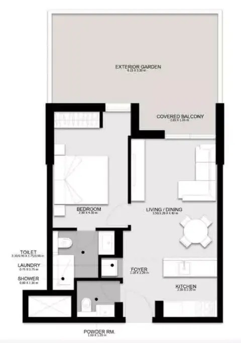 Nama Phase 3: Floor plan Type B, 899 sq ft