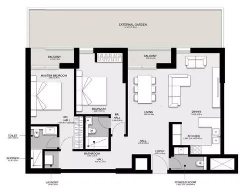 Nama Phase 3: Floor plan Type B, 1,780 sq ft