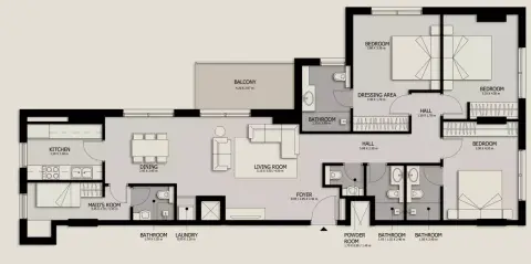 Suroor Phase 3: Plan Type 1, 1,421 sq ft