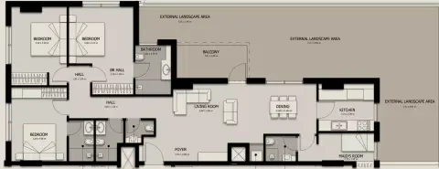 Suroor 4: Floor plan Type 1, 1,474 sq ft