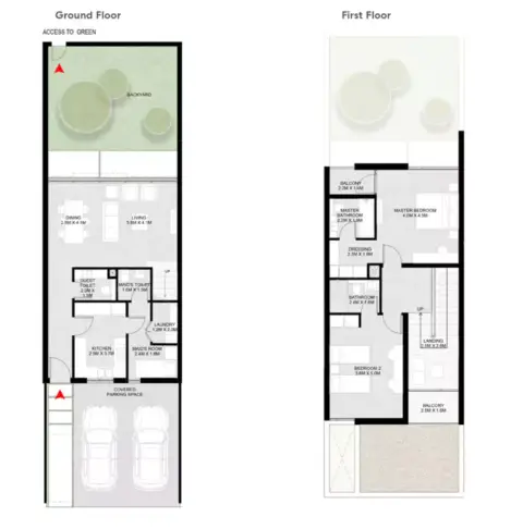 Arada Masaar 3: Floor plan Type A, 1,959 sq ft