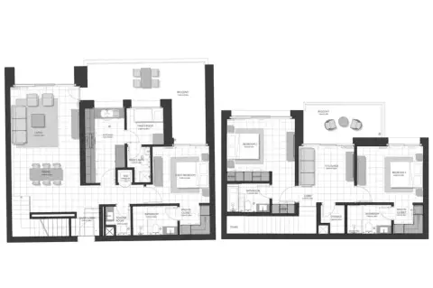 Citrine Residence: Type A, 2,443 sq ft 户型图