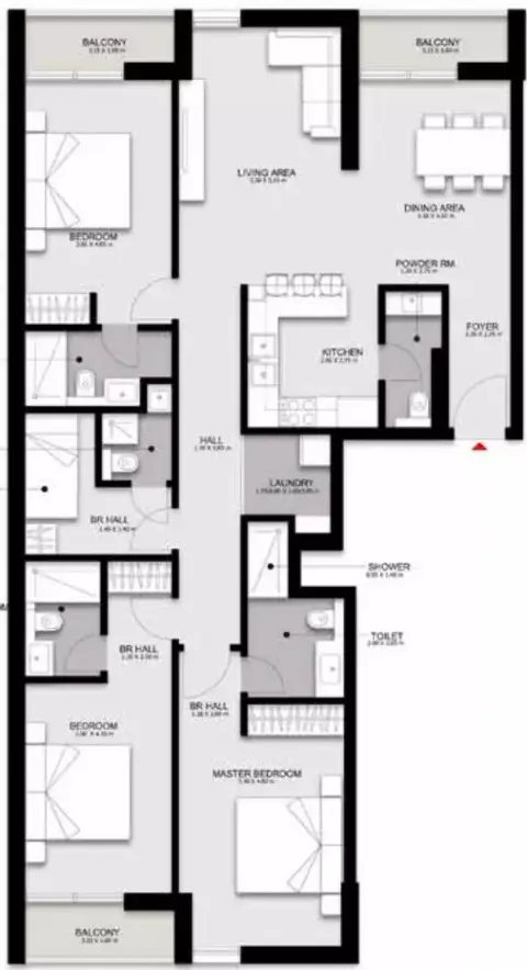 Darb: Floor plan Type 2, 1,789 sq ft