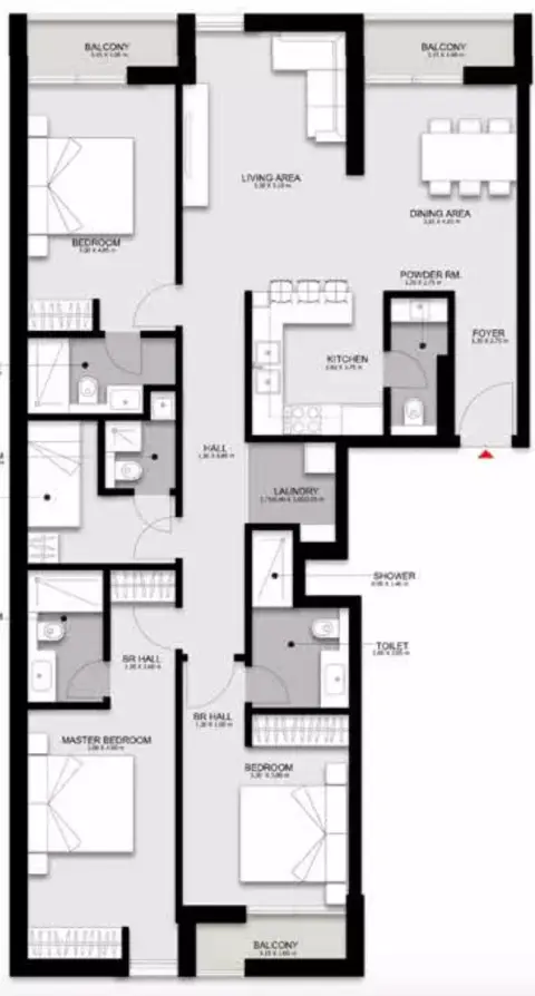 Darb: Floor plan Type 1, 1,789 sq ft
