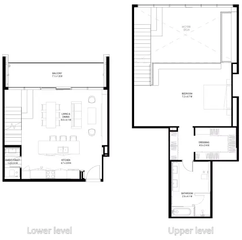 IL Teatro: Floor plan Type A, 1,784 sq ft