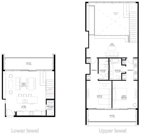 IL Teatro: Floor plan Type D, 2,234 sq ft