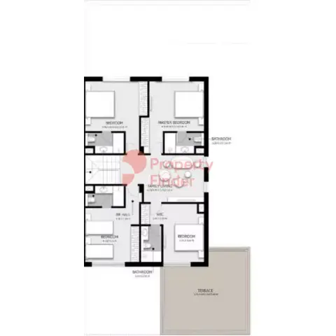 أريم فلل وتاون هاوس: مخطط الطابق Type A, 3,628 sq ft