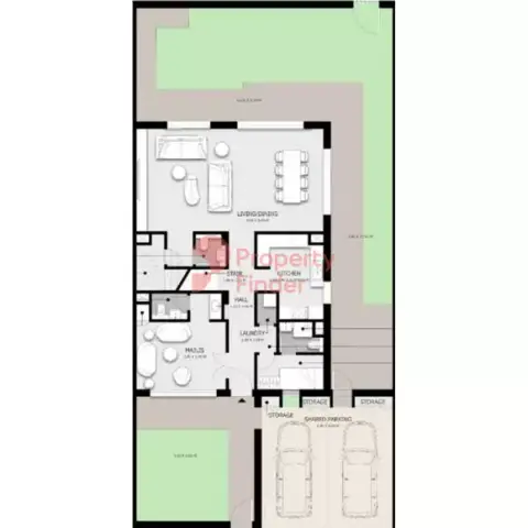 أريم فلل وتاون هاوس: مخطط الطابق Type B, 3,658 sq ft