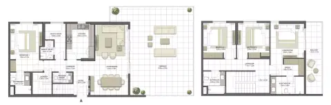 Crystal Residences: Планировка Tower 1- Type 4D-A, 2,954 sq ft