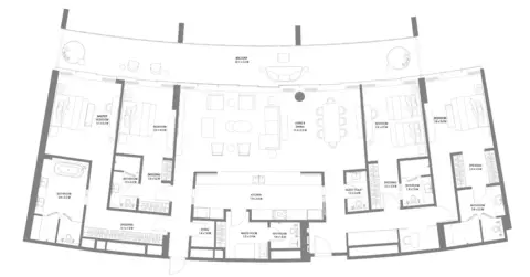 Anantara Sharjah Residences: Планировка Type 2, 3,769 sq ft