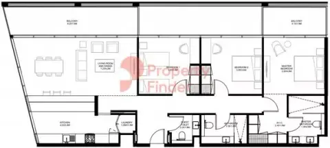 The Gate: Floor plan Type A1	, 1,680 sq ft