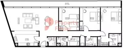 Nesba 1: Floor plan Type B1, 2,201 sq ft