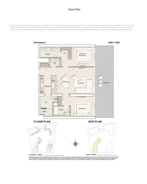 Costa Mare: Floor plan Type G05 | Tower I, 1,530 sq ft