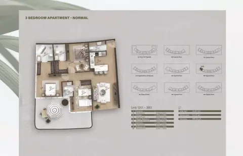 Azure: Floor plan Type 1, 1,590 sq ft