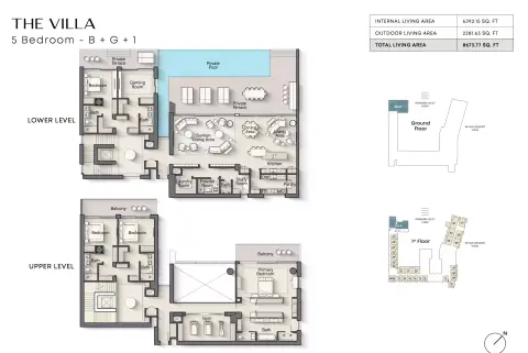 Playa Del Sol: Планировка Type A, 8,673 sq ft