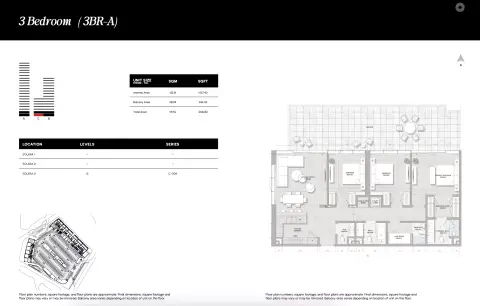 سوليرا داون تاون مينا: مخطط الطابق Type A, 2,061 sq ft