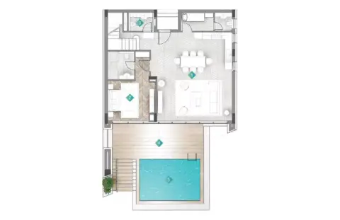 Moonstone Residences Interiors by Missoni: Type A, 4,122 sq ft 户型图