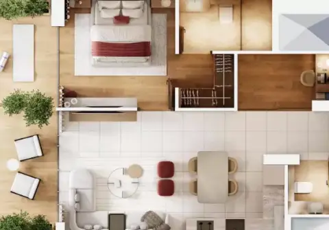 Arthouse Residences: Планировка Type 2, 760 sq ft