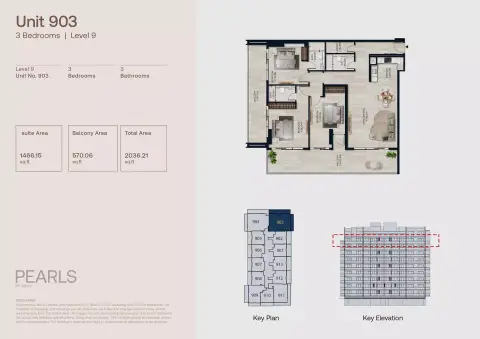 Pearls: Floor plan Type 903, 2,036 sq ft