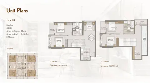 Platinum Heights: Floor plan Type 04, 2,415 sq ft