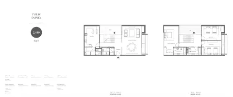 Gateway Porto Al Zorah: Plan Type A, 2,440 sq ft