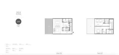 Gateway Porto Al Zorah: Plan DUP-Type A, 2,041 sq ft