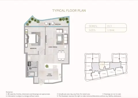 One 678 Residences: Floor plan Type 013
