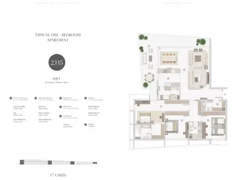 سيسايد هيلز من الزورا: مخطط الطابق Type A, 2,115 sq ft