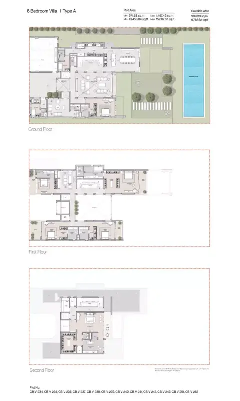 Sobha Siniya Island: Floor plan Type 1, 9,788 sq ft