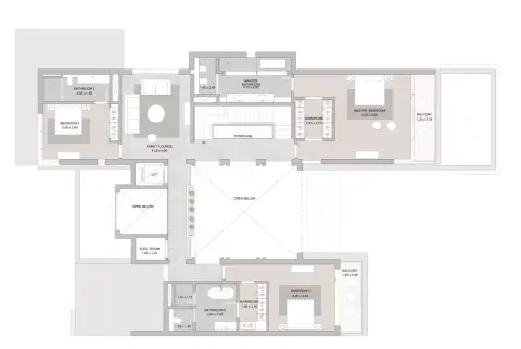 Coral Beach Villas: Floor plan Type 1, 7,222 sq ft