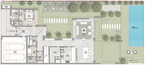 Palm Groove Villas: Floor plan Type A, 4,814 sq ft