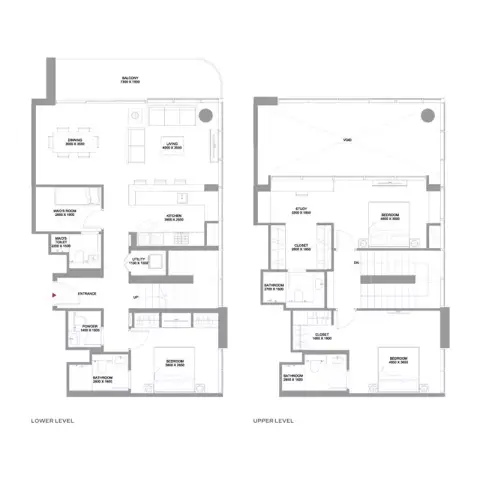 Starline Beach Residences: Floor plan Type A, 2,021 sq ft