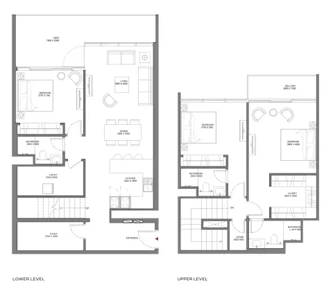 Selene Beach Residences: Plattegrond Type 4, 1,956 sq ft