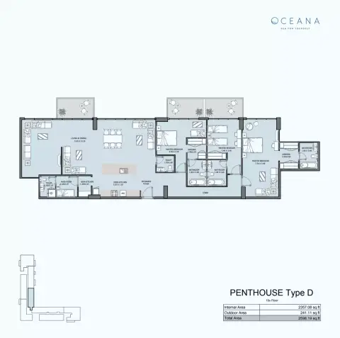 Oceana: Plan Type D, 2,598 sq ft