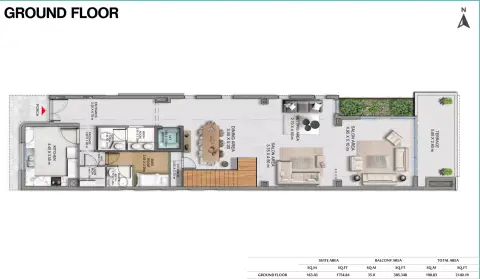 Ocean Living: Планировка Type A, 4,497 sq ft
