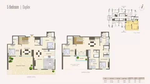 Nexara Tower: Floor plan Type A, 3,213 sq ft