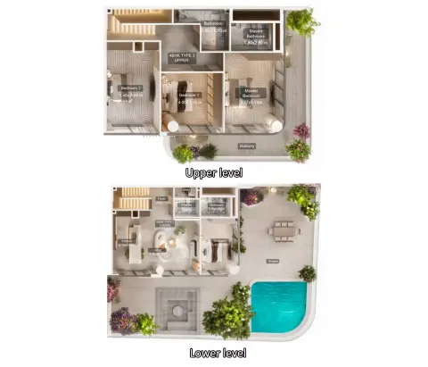 Villa del DIVOS: Floor plan Type C, 4,211 sq ft